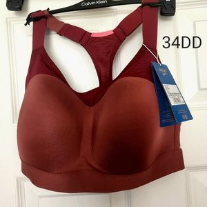 NWT Brooks high support sports bra-size 34DD maroon color
